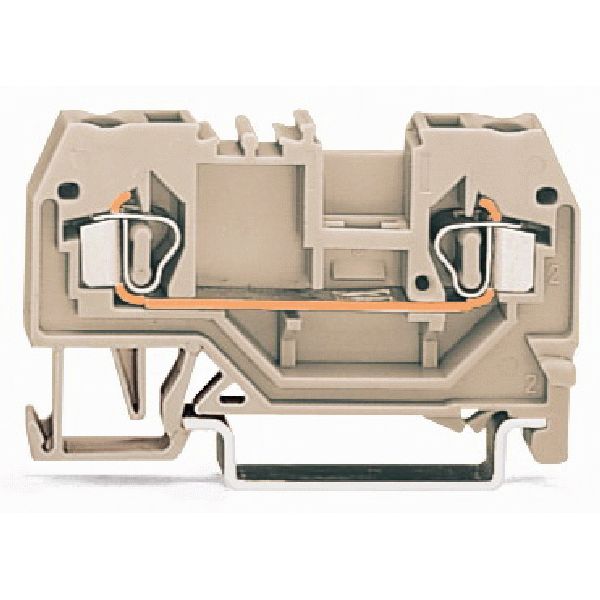 2-conductor through terminal block 2.5 mm² suitable for Ex e II applic image 1