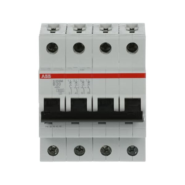 S204M-B20 Miniature Circuit Breaker - 4P - B - 20 A image 5