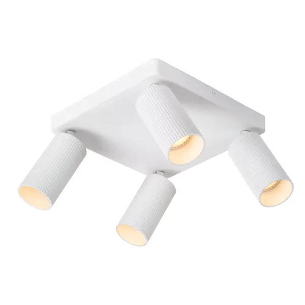 Lucide CLUBS - Ceiling spotlight - 4xGU10 - White image 1