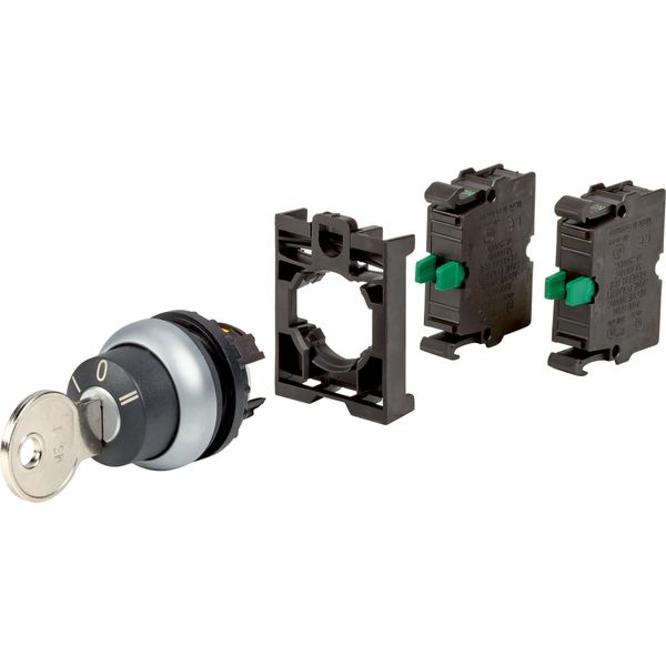 Key-operated actuator, RMQ-Titan, momentary, 3 positions, 2 NO image 4