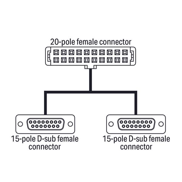 System cable for WAGO-I/O-SYSTEM, 750 Series 2x 8 digital inputs or ou image 3