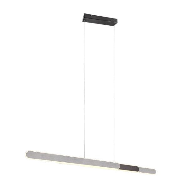 Helios LED pendant 82,5-130 cm brushed aluminium image 1