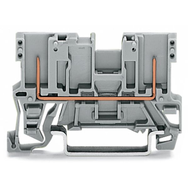 2-pin carrier terminal block with shield contact for DIN-rail 35 x 15 image 3