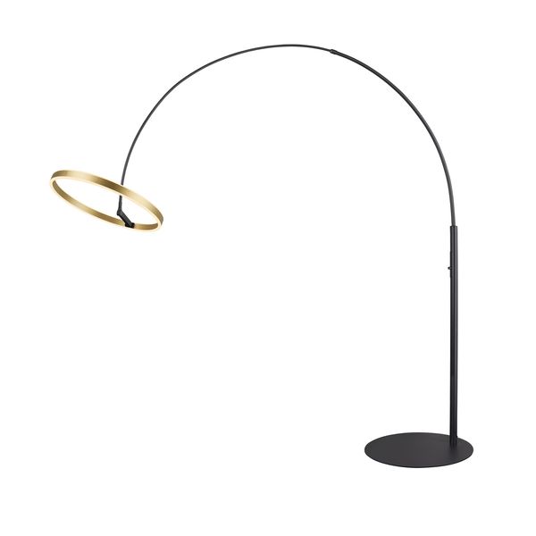 ONE BOW FL, Free-standing lamp black/brass 20W 1200/1200lm 2700/3000K CRI90 140° image 2