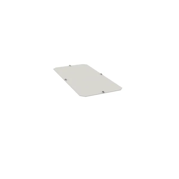 Cable pass plate with precuts, quadro evo, 900x400 mm image 1