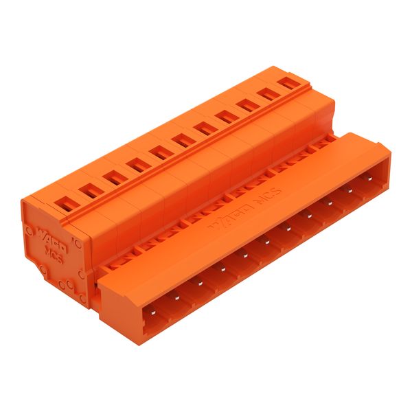 1-conductor male connector CAGE CLAMP® 2.5 mm² orange image 1