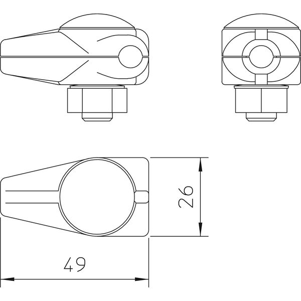 244 T-connector  8mm image 2