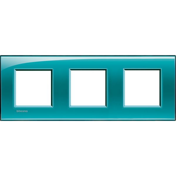 LL - cover plate 2x3P 71mm deep green image 2