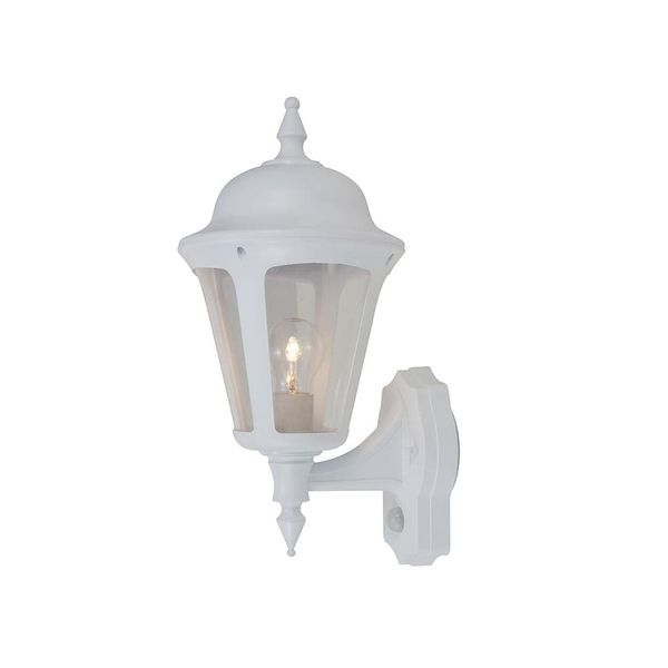 Latina E27 Wall Lantern PIR White image 1