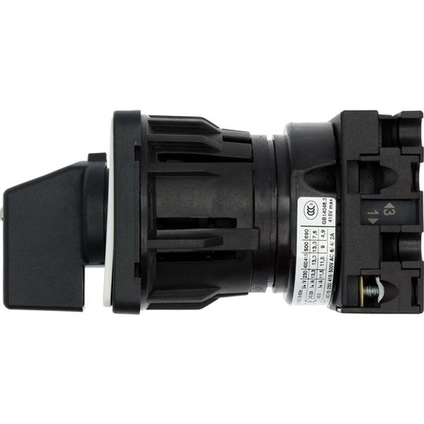 On-Off switch, 1 pole, 20 A, 90 °, center mounting image 2