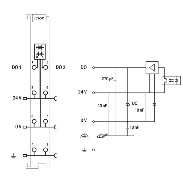 2-channel digital output 24 VDC 0.5 A light gray image 6