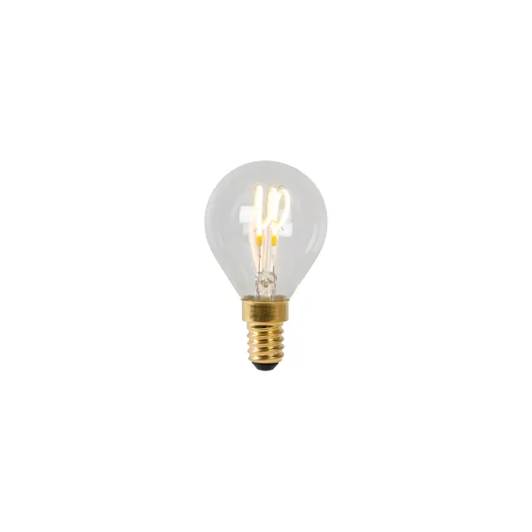 Lucide P45 - Filament bulb - Ø 4,5 cm - LED Dim. - E14 - 1x3W 2700K - Transparant image 1