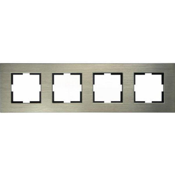 Novella Accessory Aluminium - Bronze Four Gang Frame image 1