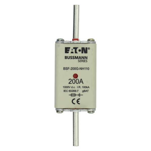 BSF-200G-NH110 FUSE 200A 1000V DC BSF SIZE 1 DUAL IND image 17