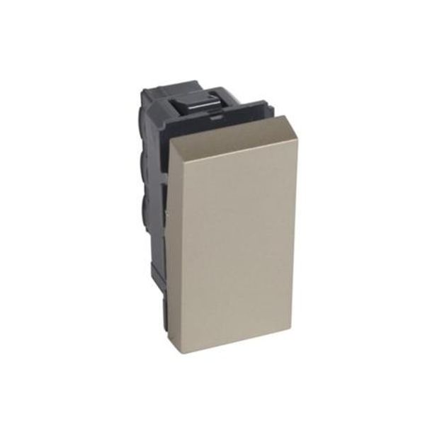 1-way switch Arteor 20 AX 250 V~ - 1 module square version - champagne image 1