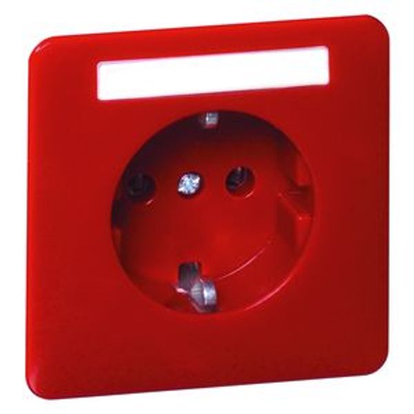STANDARD wcd 1-voudig, met ra, insteekmet tekstveld, rood image 1