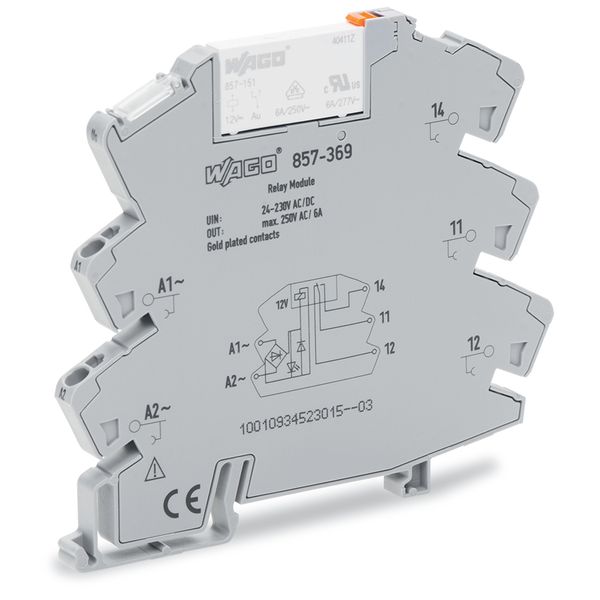 Relay module Nominal input voltage: 24 … 230 V AC/DC 1 changeover cont image 3