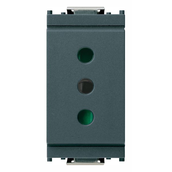 2P+E 10A P11 outlet grey image 1