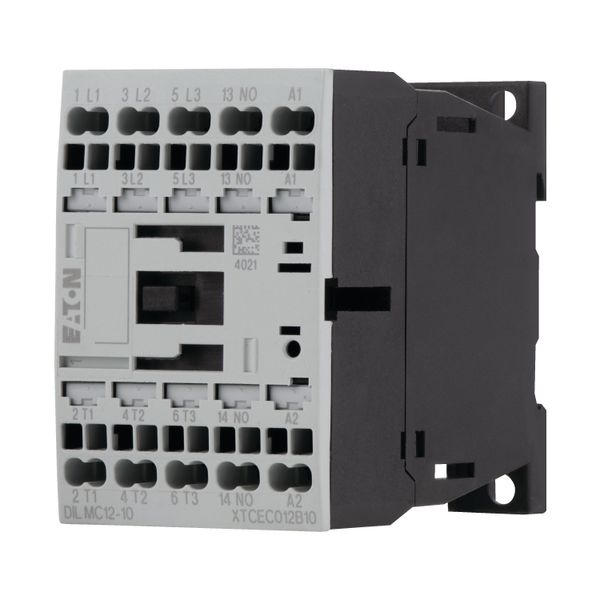 Contactor, 3 pole, 380 V 400 V 5.5 kW, 1 N/O, 24 V DC, DC operation, Spring-loaded terminals image 12