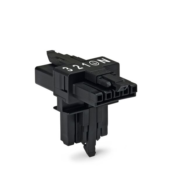 T-distribution connector 5-pole Cod. A black image 1
