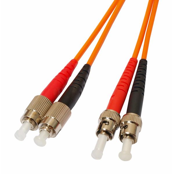 FO Patchcord Duplex ST/FC,50/125æm OM2, LS0H-3, orange,10.0m image 1