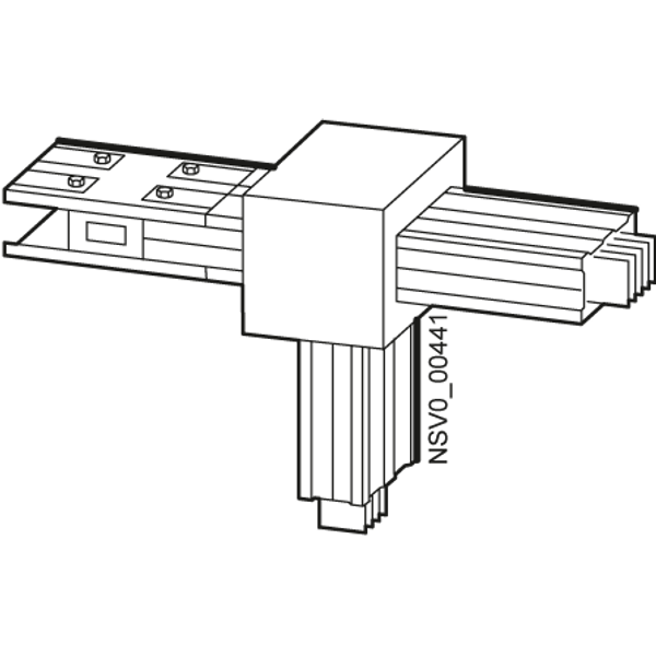 BD2A-400-TH JUNCTION UNIT T UNIT BACKSIDE 1 60-400A image 1