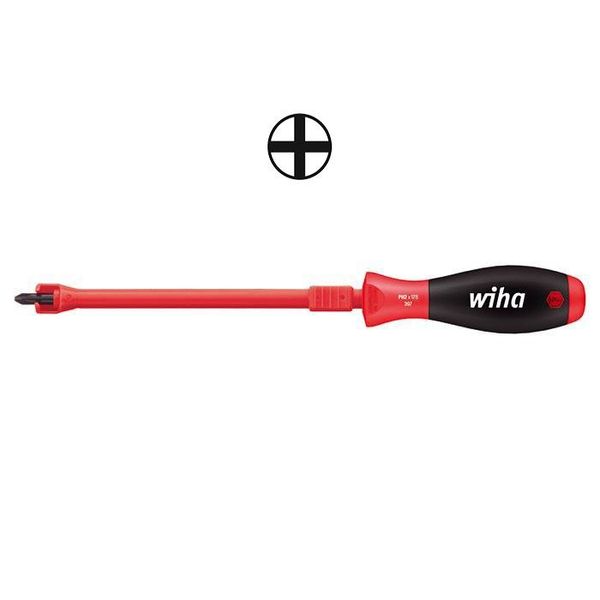 WIHA Lange Standaard bit TORX kogelkop E 6,3 7045BE T20x70 image 1