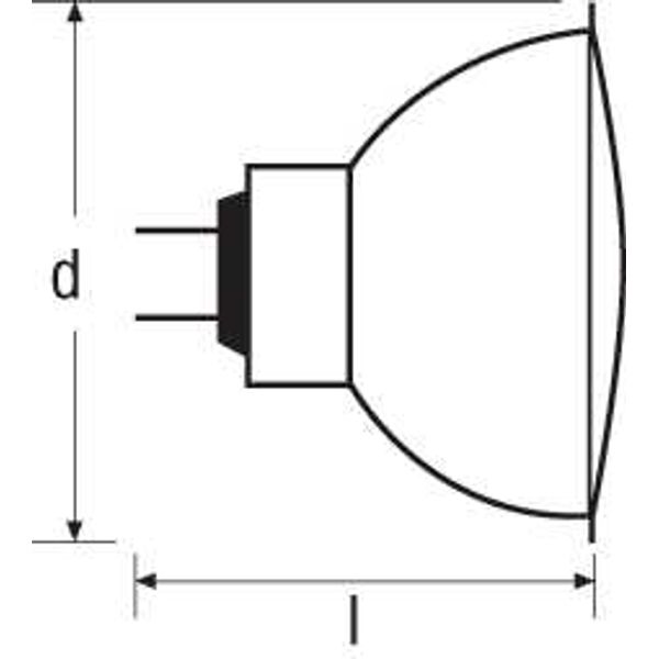 Halogen Lamp Osram 47755 SST 2Y 14W 12V GU5.3 10XBLI1 image 1