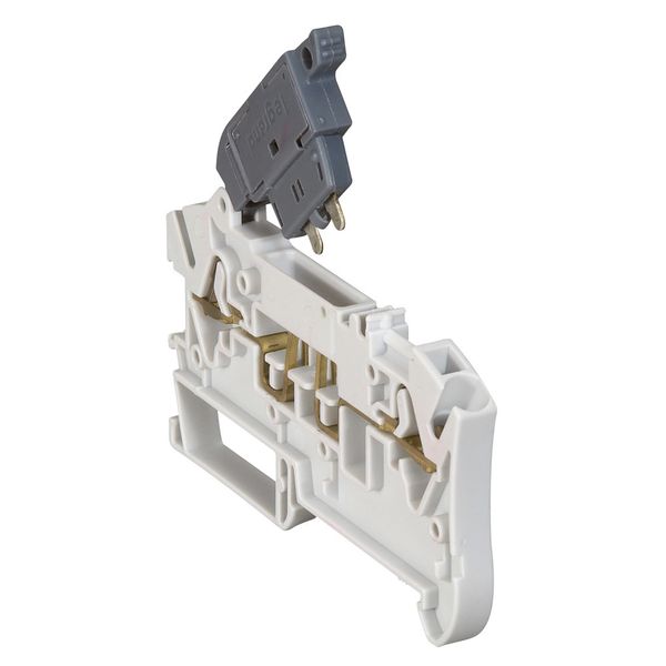 Terminal block Viking 3 - spring - disconnect - for fuse cartridge 5x20 image 1