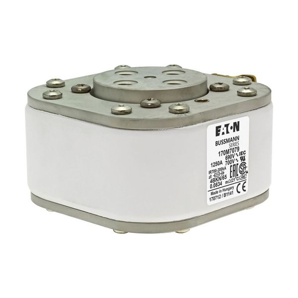 Fuse-link, high speed, 1250 A, AC 690 V, size 4, 105 x 120 x 67 mm, aR, IEC, UL, single indicator image 15