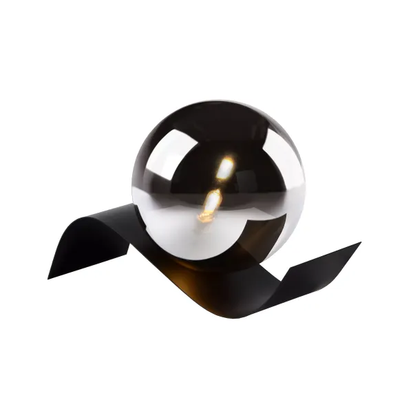 YONI Table lamp G9 28W H12cm Black / Smokey Glass image 1