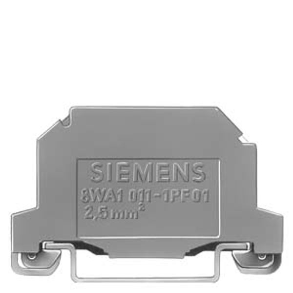 Through-type terminal thermoplastic, screw connection on both sides, single t... image 1