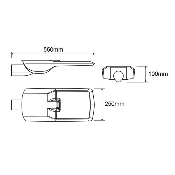 RUBINO LED 102W 13350lm/740 IP66 O7 grey image 2