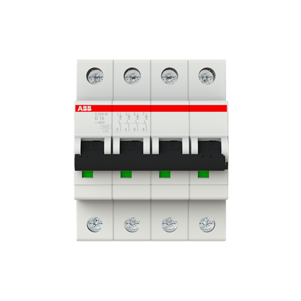 S204M-D16 Miniature Circuit Breaker - 4P - D - 16 A image 5