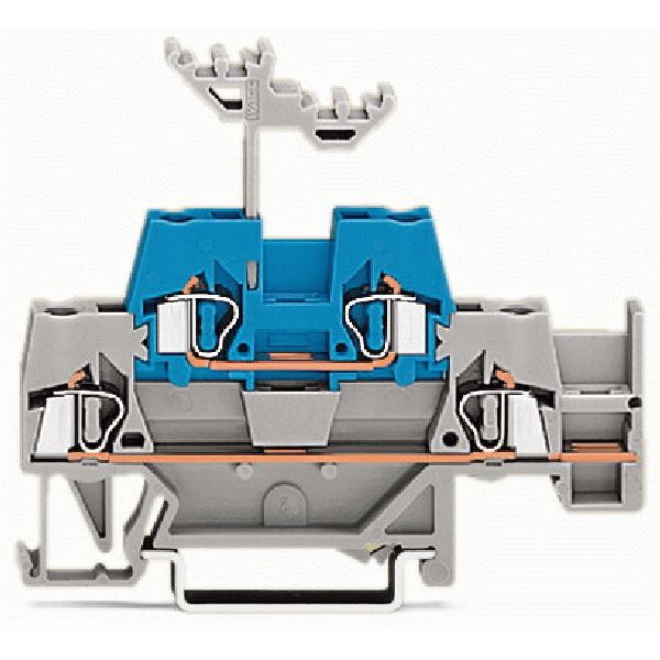 Double-deck terminal block Through/through terminal block with additio image 1