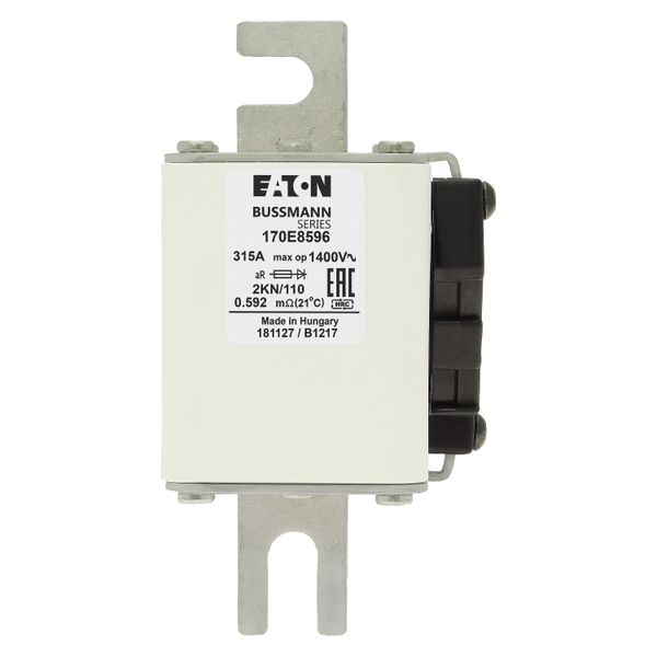 Fuse-link, high speed, 315 A, AC 1400 V, DIN 2, aR, DIN, with indicator image 8