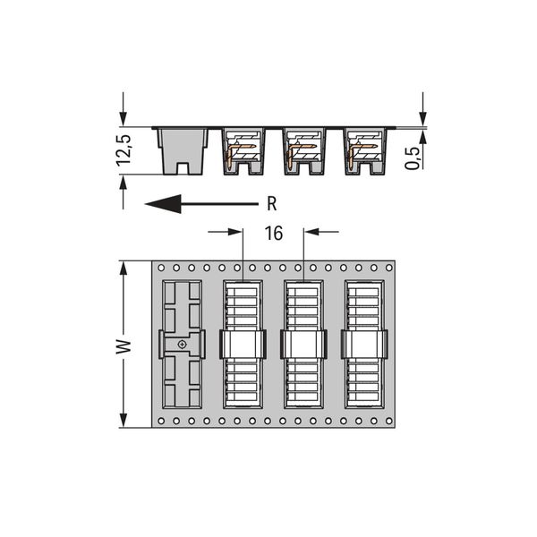 THR male header 0.8 x 0.8 mm solder pin angled black image 4