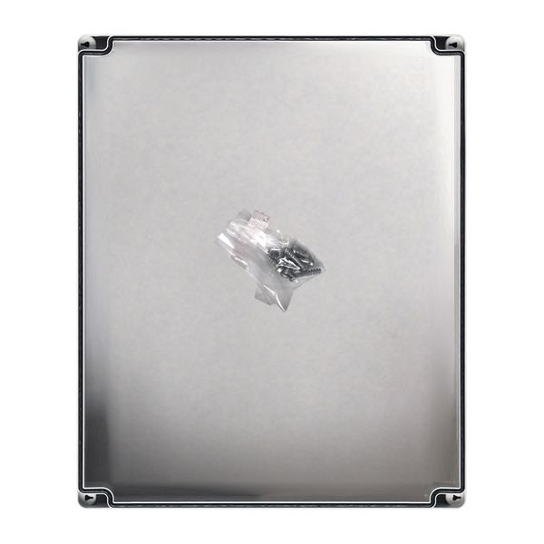 Enclosure ABS, grey cover, 289x239x107 mm, RAL7035 image 2