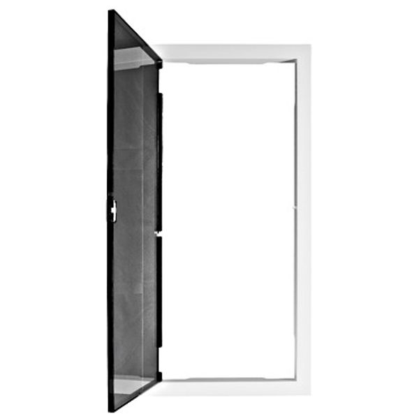 Plastic frame for BK085, 4-rows, IP40, transparent door image 1