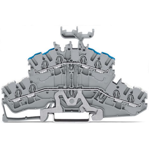 4-conductor double deck terminal block image 1