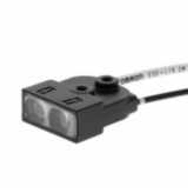 Fiber optic sensor head, limited reflective, square, top view, intregr E32 1560M image 1