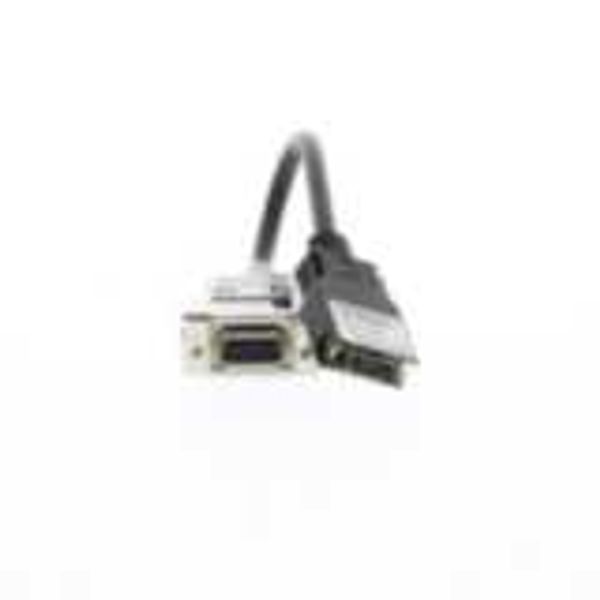 Communication adapter, CS1/CQM1H/CPM2C peripheral port to 9-pin recept image 2
