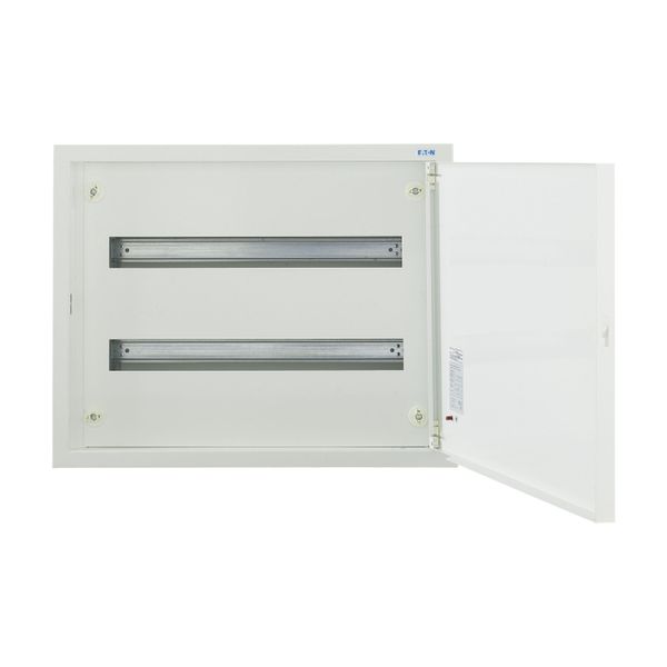 Complete flush-mounted flat distribution board, white, 24 SU per row, 2 rows, type C image 10