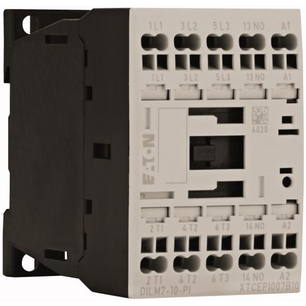 Contactor, 3 pole, 380 V 400 V 3 kW, 1 N/O, 24 V DC, DC operation, Push in terminals image 3