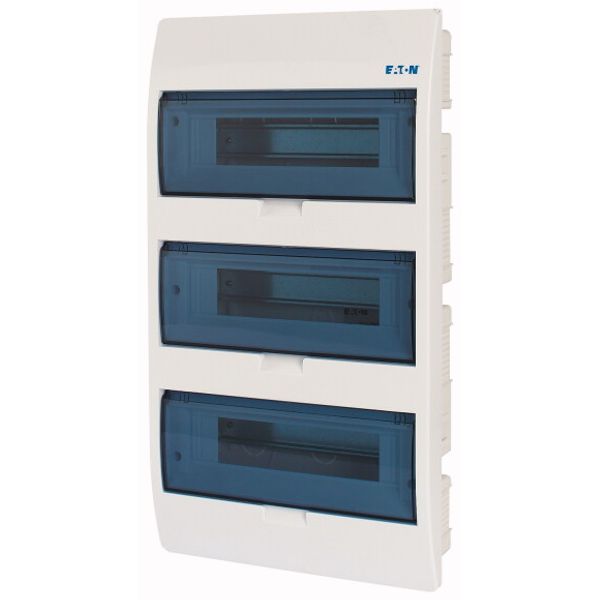 ECO Compact distribution board, flush mounting, 3-rows, 12 MU, IP40 image 2