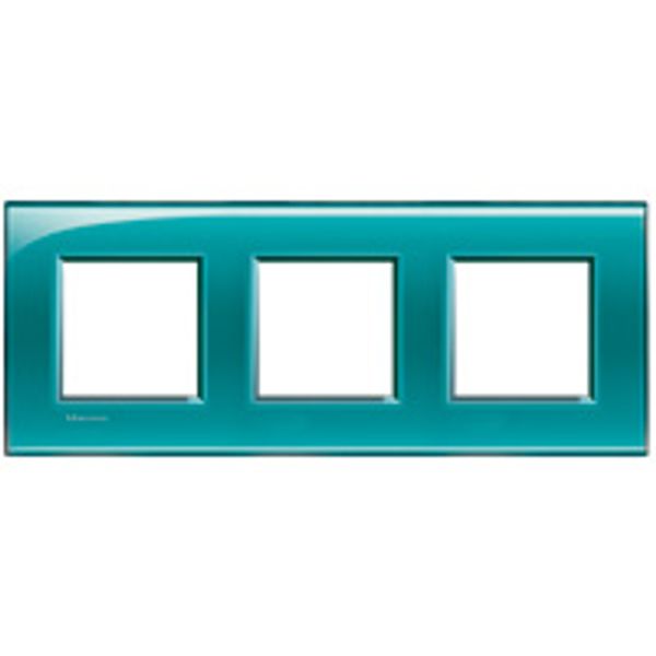 LL - cover plate 2x3P 71mm deep green image 1
