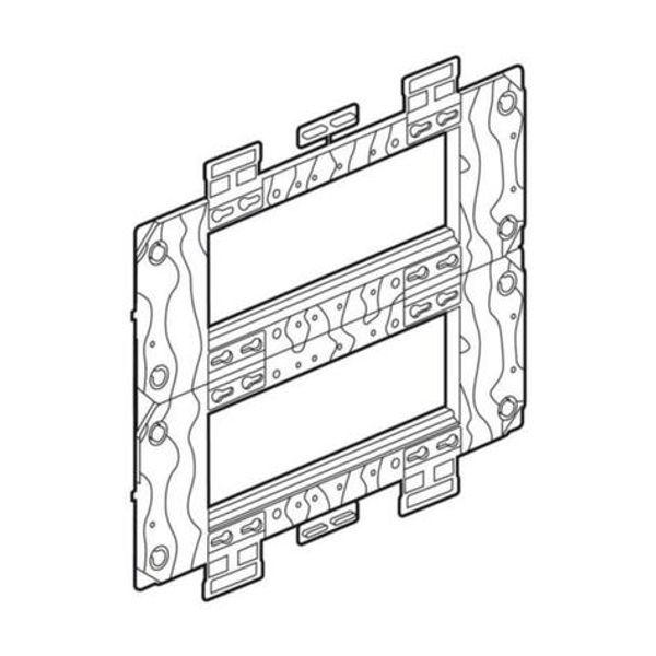 Support frame Arteor - for German/French boxes - 2 x 6 horizontal modules image 1