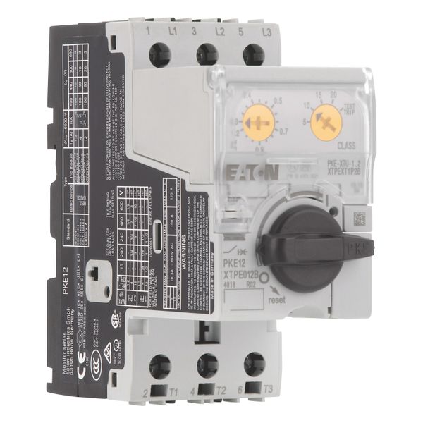 Motor-protective circuit-breaker, Complete device with standard knob, Electronic, 0.3 - 1.2 A, 1.2 A, With overload release, Screw terminals image 14