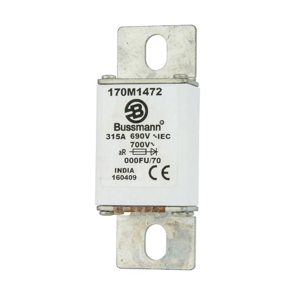 Fuse-link, high speed, 315 A, AC 690 V, size 000, 24 x 36 x 96 mm, aR, IEC image 7