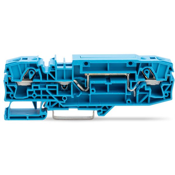 2-conductor through terminal block 6 mm² with test option blue image 3